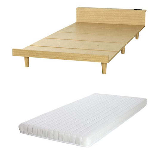 ローベッド シングル マットレス付き コンセント USB - flatoo(フラトゥー)コンパクト商品専門店