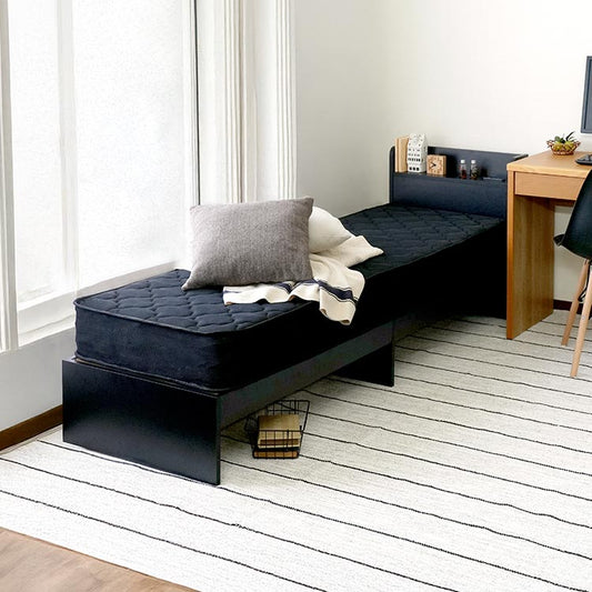 ベッド サイズオーダー 幅が選べる 10cm刻み コンパクト 狭い部屋 収納 引き出し付き コンセント