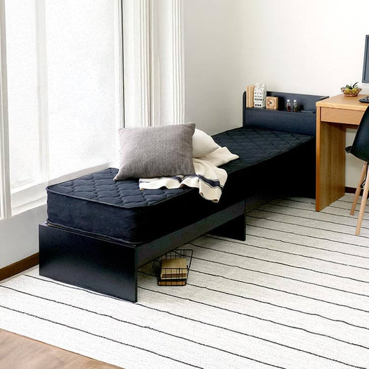 ベッド サイズオーダー 幅が選べる 10cm刻み コンパクト 狭い部屋 収納 引き出し付き コンセント flatoo(フラトゥー )コンパクト商品専門店