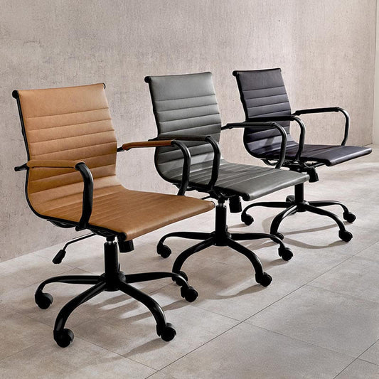 オフィスチェア デスクチェア おしゃれ レザー調 昇降式 ロッキング キャスター付 肘付き flatoo(フラトゥー )コンパクト商品専門店