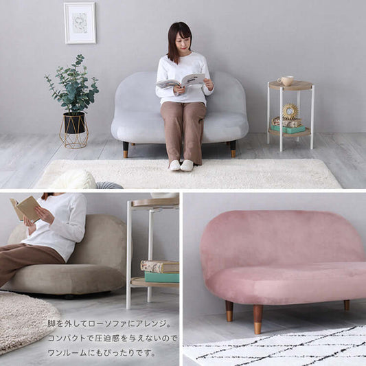 ソファ 2人掛け かわいい コンパクト リクライニング flatoo(フラトゥー )コンパクト商品専門店