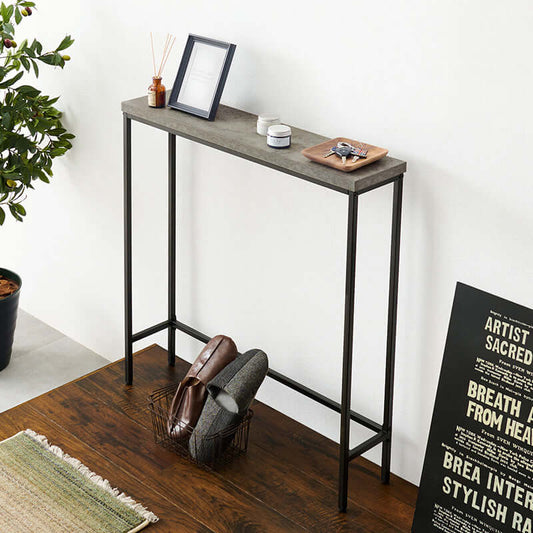 コンソールテーブル 玄関 スリム おしゃれ 奥行18 高さ85cm flatoo(フラトゥー)コンパクト商品専門店