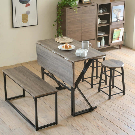 折りたたみ テーブル セット ダイニングセット 4人 90cm 75cm flatoo(フラトゥー)コンパクト商品専門店