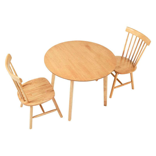 丸テーブル チェア ダイニング 3点セット 2人 - flatoo(フラトゥー)コンパクト商品専門店