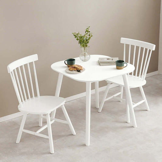 カフェ風 ダイニング3点セット テーブル チェア 2人 - flatoo(フラトゥー)コンパクト商品専門店