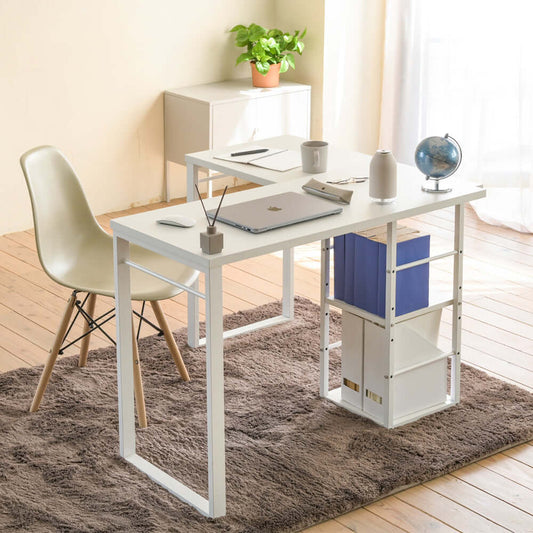 デスク スリム 幅100 奥行45 拡張 l字 L字 PCデスク 机 flatoo(フラトゥー)コンパクト商品専門店