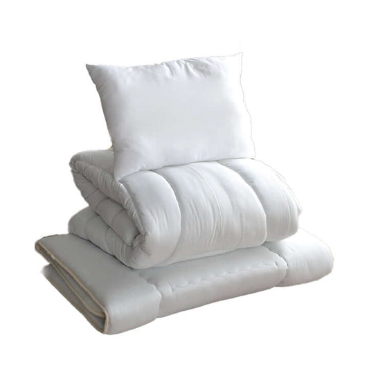 布団 シングル セット 掛け布団 敷布団 枕 洗える 3点 flatoo(フラトゥー )コンパクト商品専門店