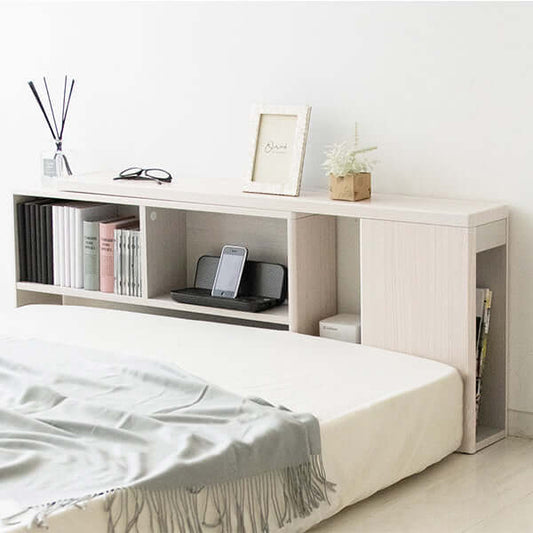 ヘッドボード 後付け 伸縮 薄型 コンセント 白 茶 - flatoo(フラトゥー)コンパクト商品専門店