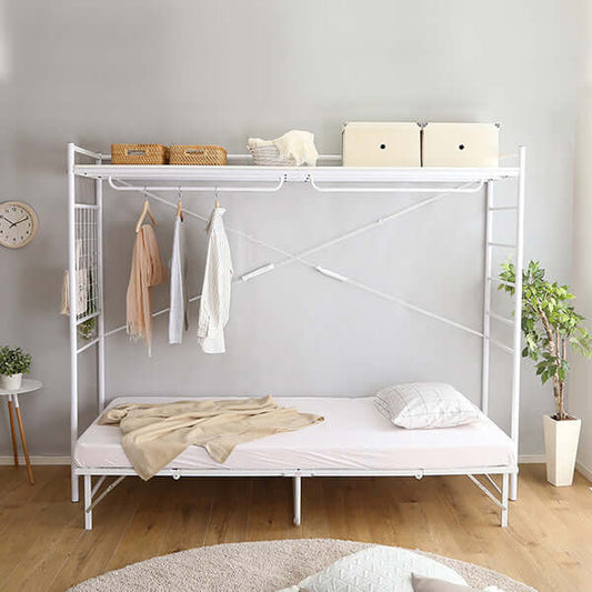 ハンガーシェルフ ベッド上 棚 奥行16cm 高さ180cm flatoo(フラトゥー )コンパクト商品専門店