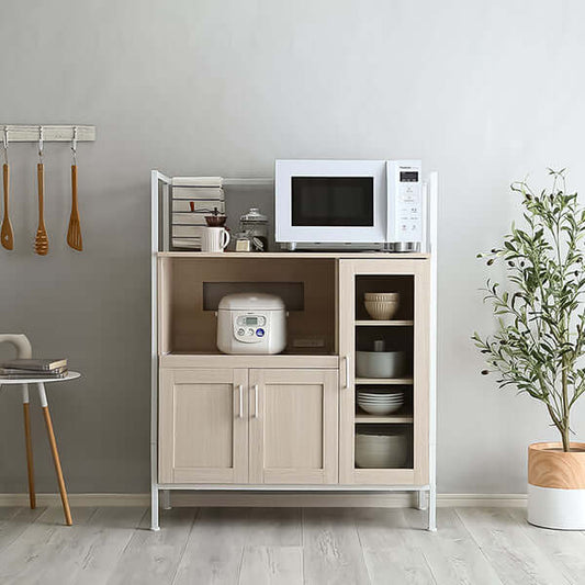 レンジ台 食器棚 おしゃれ 幅90cm 炊飯器 スライド - flatoo(フラトゥー)コンパクト商品専門店