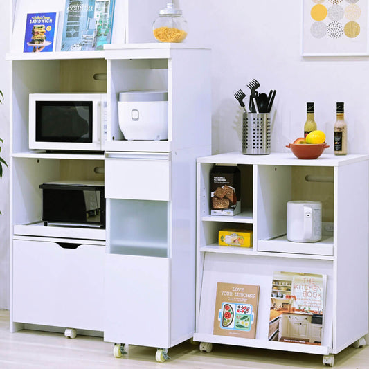 キッチン 隙間収納 30cm キャスター付き 食器棚 家電収納 - flatoo(フラトゥー)コンパクト商品専門店