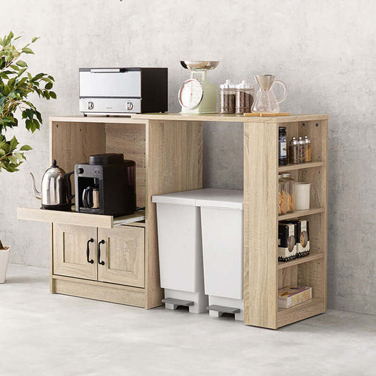 伸縮キッチンカウンター 収納棚 拡張 広がる - flatoo(フラトゥー)コンパクト商品専門店