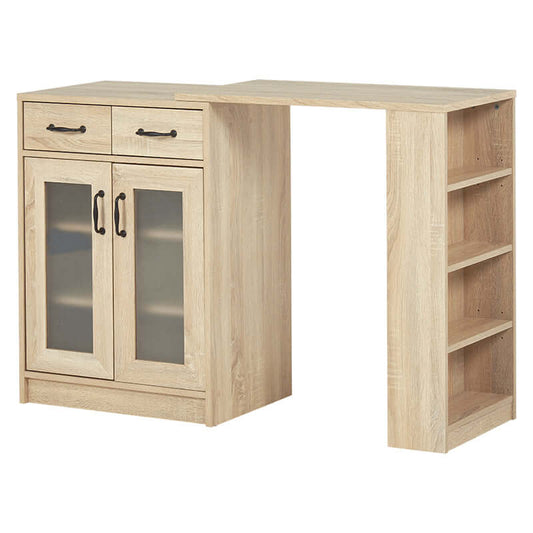 キッチンキャビネット 伸縮 カウンター 幅80 奥行40 - flatoo(フラトゥー)コンパクト商品専門店