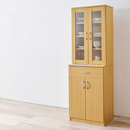 食器棚 スリム 隙間収納 キッチン収納 大容量 ハイタイプ 幅60 キッチンボード flatoo(フラトゥー )コンパクト商品専門店