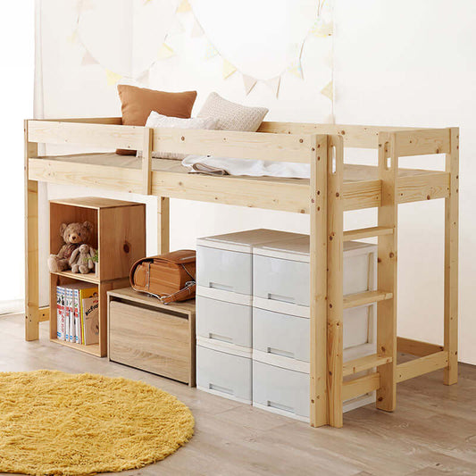 ロフトベッド 子供 木製 ロータイプ 頑丈 高さ120cm - flatoo(フラトゥー)コンパクト商品専門店