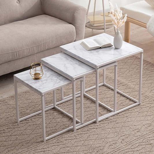ネストテーブル 大理石 おしゃれ サイドテーブル 多機能 flatoo(フラトゥー )コンパクト商品専門店