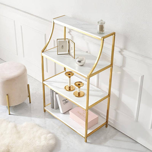 シェルフ かわいい オープンラック 飾り棚 大理石 姫系 flatoo(フラトゥー )コンパクト商品専門店