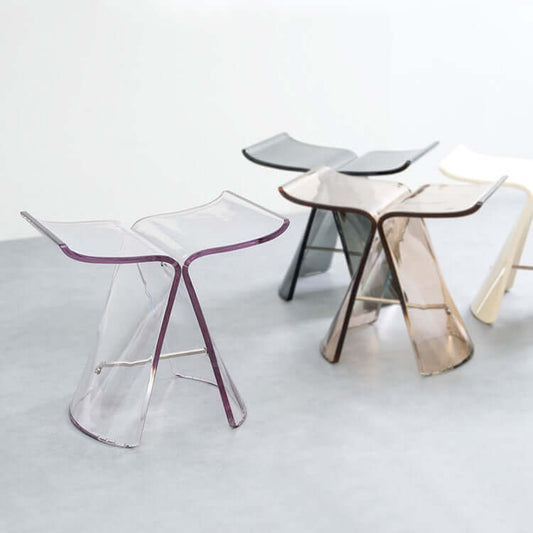 バタフライスツール 透明 玄関 韓国インテリア リプロダクト flatoo(フラトゥー )コンパクト商品専門店