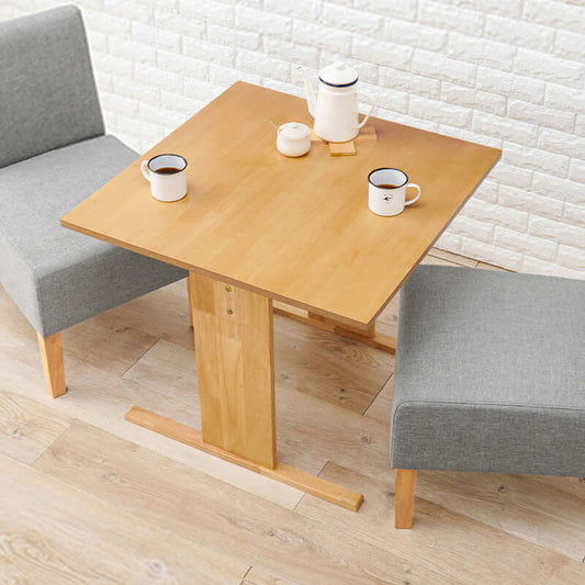 ダイニングテーブル 正方形 幅75cm 高さ65cm 低い コンパクト flatoo(フラトゥー)コンパクト商品専門店