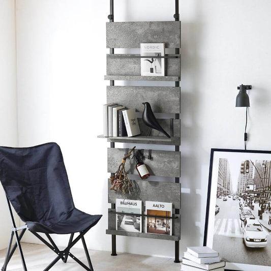 ウォールラック 突っ張り 幅60cm 棚 ディスプレイ マガジンラック flatoo(フラトゥー )コンパクト商品専門店