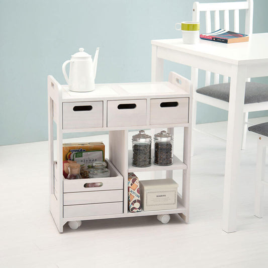 キッチンワゴン スリム 30cm キャスター付き 引き出し - flatoo(フラトゥー)コンパクト商品専門店