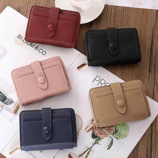 二つ折りミニ財布 コンパクト 短財布 大容量 カード収納 小銭入れ ファスナー レディース flatoo(フラトゥー )家具、雑貨のコンパクト商品専門店