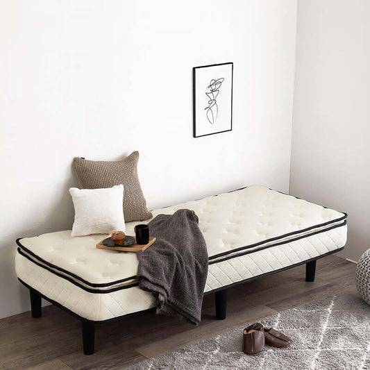 セミシングルベッド マットレス 脚付き 小さい ポケットコイル 20cm - flatoo(フラトゥー )コンパクト商品専門店