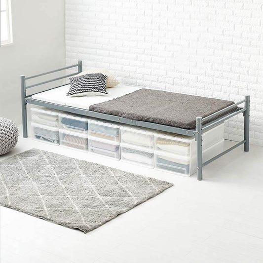 シングルベッド 収納付き ロングサイズ フレーム 高め ホワイト flatoo(フラトゥー )家具、雑貨のコンパクト商品専門店