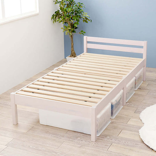 シングルベッド 幅100cm 組み立て簡単 フレーム 収納 大容量 一人暮らし 引っ越し flatoo(フラトゥー )コンパクト商品専門店