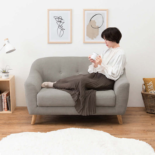 コンパクトソファ 2人掛け 子供部屋 かわいい グレー ピンク flatoo(フラトゥー )家具、雑貨のコンパクト商品専門店