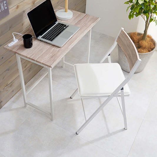 折りたたみデスク チェアセット おしゃれ クッション 幅80cm 奥行45 flatoo(フラトゥー )家具、雑貨のコンパクト商品専門店