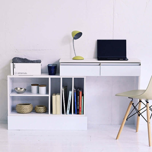 伸縮デスク キャビネット リビング シンプル 収納 ラック flatoo(フラトゥー )コンパクト商品専門店