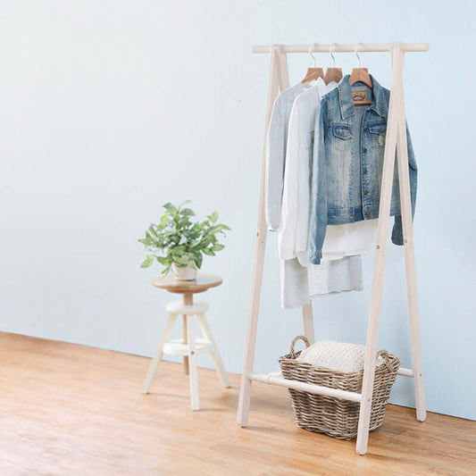 ハンガーラック 折りたたみ 木製 おしゃれ シンプル 幅80cm スリム コンパクト flatoo(フラトゥー )コンパクト商品専門店