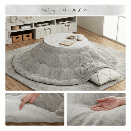 こたつ布団 円形 185 可愛い 小さめ 丸型 ピンク 白 一人暮らし flatoo(フラトゥー )コンパクト商品専門店