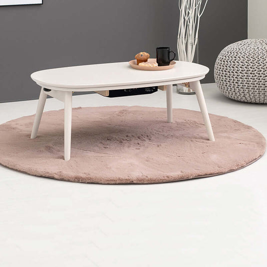 こたつ 楕円 90×50 コンパクト 小さい おしゃれ 白 ナチュラル