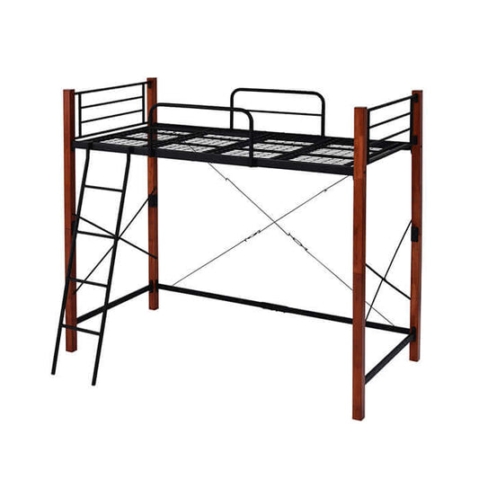 ロフトベッド ハイタイプ シングル はしご 子供部屋 木製 高さ調整 パイプ 180cm flatoo(フラトゥー )ミニマリスト向け商品専門店