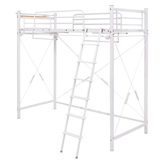 ロフトベッド ハイタイプ 高さ200cm以上 カーテン 携帯置き場 宮棚付き flatoo(フラトゥー )コンパクト商品専門店