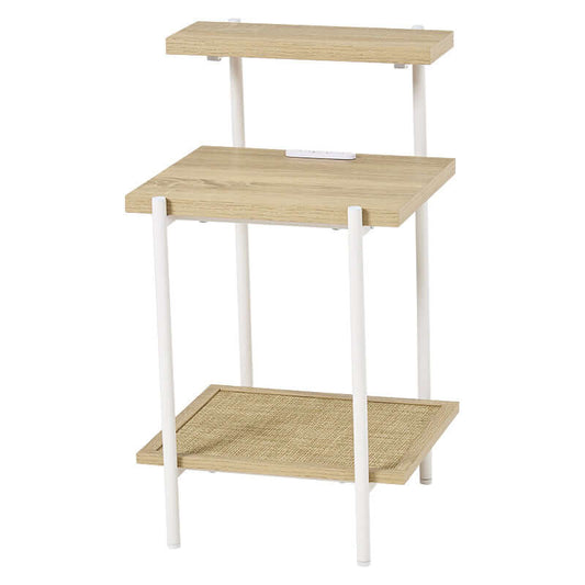 ナイトテーブル おしゃれ コンセント 韓国 ベッド ナチュラル サイドテーブル flatoo(フラトゥー )家具、雑貨のコンパクト商品専門店