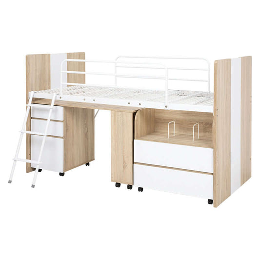 システムベッド 子供 ロータイプ コンパクト デスク ワゴン 収納 flatoo(フラトゥー )コンパクト商品専門店