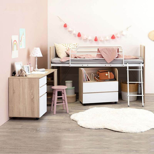 システムベッド 子供 ロータイプ コンパクト デスク ワゴン 収納 flatoo(フラトゥー )コンパクト商品専門店