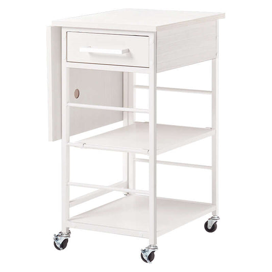 キッチンワゴン キャスター付き スリム 35cm 天板付き 折りたたみ バタフライ flatoo(フラトゥー )コンパクト商品専門店