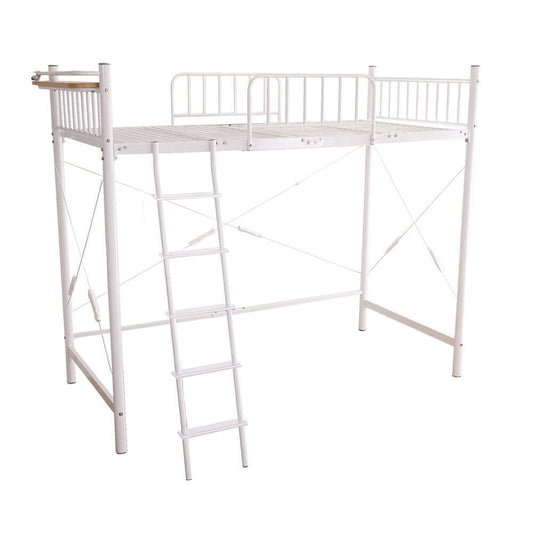 ロフトベッド ロータイプ 棚付き ハイタイプ はしご シングル 高さ調整 パイプ 180cm flatoo(フラトゥー )コンパクト商品専門店