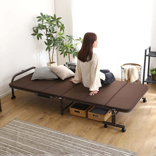 折りたたみベッド シングル マットレス付き 幅100 コンパクト キャスター flatoo(フラトゥー)コンパクト商品専門店