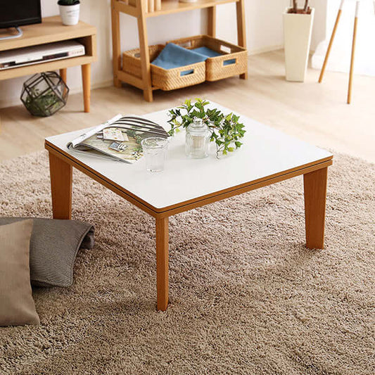 こたつ 70×70 正方形 テーブル おしゃれ 白 一人暮らし コンパクト