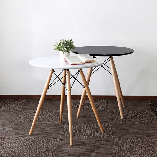 テーブル 丸 小さい 70cm 白 黒 おしゃれ ダイニング 一人暮らし 円形 シンプル イームズ flatoo(フラトゥー )コンパクト商品専門店