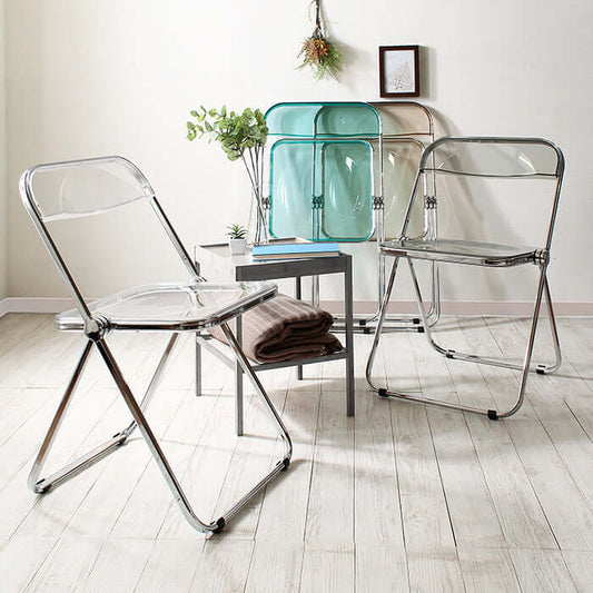 クリアチェア 折りたたみ椅子 スケルトンチェア 折りたたみチェア 透明 おしゃれ 韓国 flatoo(フラトゥー)コンパクト商品専門店