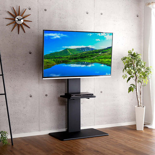 テレビスタンド 壁寄せ ロータイプ ハイタイプ 首振り 耐震 棚付き 32インチ 40インチ 55インチ flatoo(フラトゥー)コンパクト商品専門店