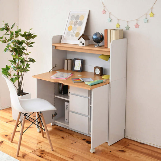 勉強机 折りたたみ 薄型 省スペース 奥行30 パソコン リビング 収納 シンプル 棚 デスク flatoo(フラトゥー )コンパクト商品専門店