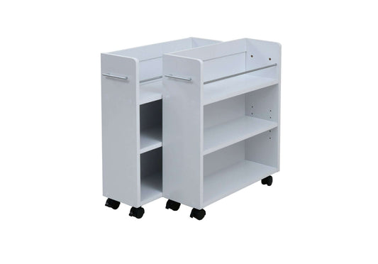 収納 薄型 2個セット クローゼット ラック スリム 本棚 ワゴン 隙間 flatoo(フラトゥー )コンパクト商品専門店