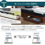 セミシングルベット マットレス フレーム セット 収納 - flatoo（フラトゥー）コンパクト商品専門店